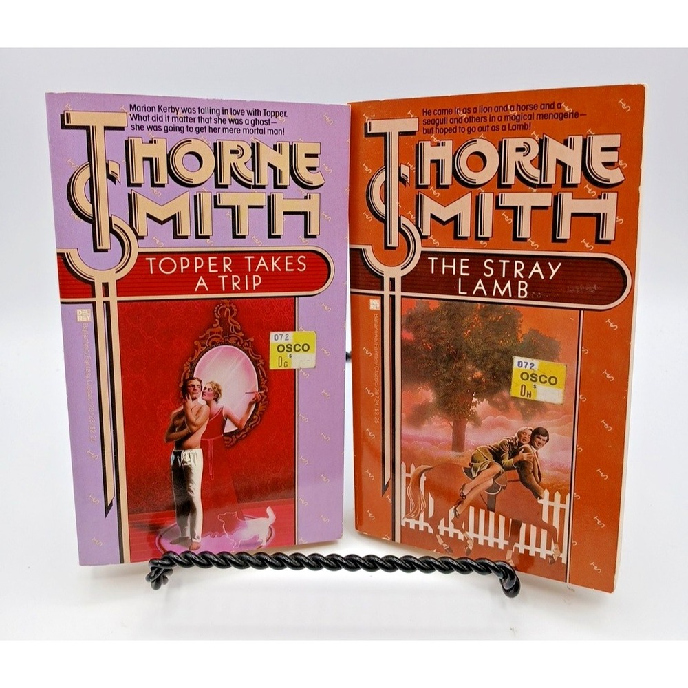 Lot of 2 THORNE SMITH Vintage PB NOS Topper Takes a Trip Stray Lamb